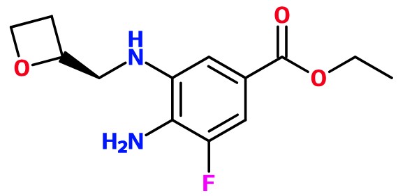 (image for) MC085350 4-Amino-3-fluoro-5-[(oxetan-2-ylmethyl)-amino]-benzoic acid ethyl ester
